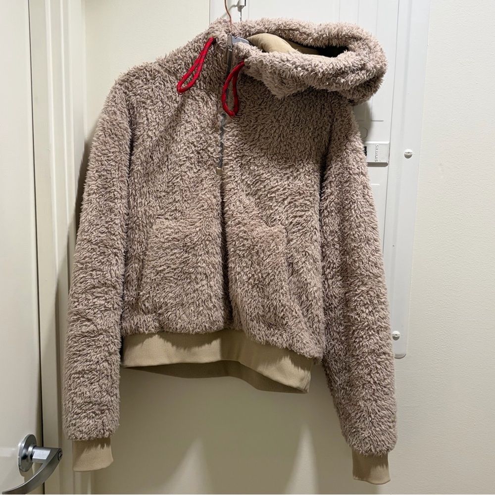 Lululemon Oh So Sherpa Plush Half Zip In Trench